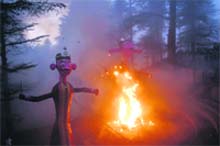 Dussehra was celebrated at the famous Hanuman Temple at Jakhoo in Shimla where Chief Minister Prem Kumar Dhumal set effigies of Ravana, Kumbhkaran and Meghnath on fire.