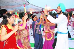 The members of Yes+ club having a blast, the traditional way