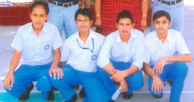 Budding archers of LRS DAV Senior Secondary School, selected for participation in the Mahatma Hans Raj National Tournament to be held in Patna