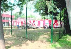 A marriage function being held at a tennis court in Sector 38, Chandigarh, on Thursday. 