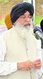 Punjab CM Parkash Singh Badal at Rori in Sirsa.