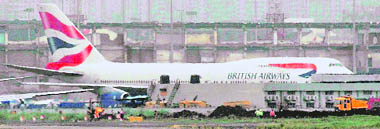 BA138 flight of the British Airways, on its way from Mumbai to London, made an emergency landing shortly after take off from the Chhatrapati Shivaji International Airport, Mumbai, on Thursday.