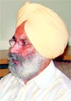 Punjab BJP leader Rajinder Mohan Singh Chhina addresses mediapersons in Amritsar on Thursday.