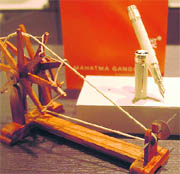 The newly launched Mahatma Gandhi limited edition pen at Mont Blanc boutique, Taj-17