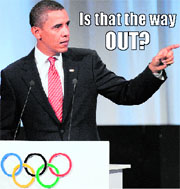 US President Barack Obama presents Chicago's bid for the 2016 Olympics in Copenhagen on Friday.
