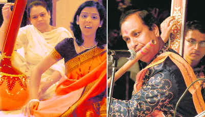 AIR artistes perform during Akashvani Sangeet Sammelan-2009 at the Tagore Theatre in Chandigarh on Saturday. Tribune photo: Pradeep Tewari