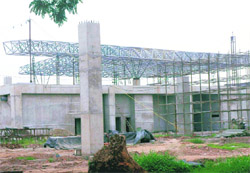 New terminal building at airport