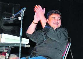 Renowned singer Adnan Sami performs during the 150th anniversary of Bishop Cotton School in Shimla
