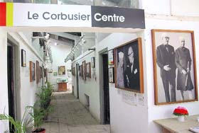 Rare pictures of Le Corbusier and Jawahar Lal Nehru at the Le Corbusier Centre, Sector 19, Chandigarh