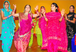 MCM DAV College girls during the NSS camp that concluded in Chandigarh on Wednesday