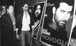  Hrithik Roshan (R) and Salil Chaturvedi (L) attend an event where Roshan was introduced as brand ambassador for the Provogue clothing line in Mumbai. 