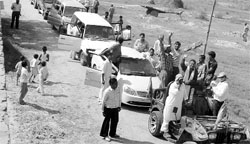 A roadshow involving 250 vehicles organised by Virander Singh Bhau, independent candidate from Kalka, covers the Pinjore and Raipur Rani areas on Saturday.