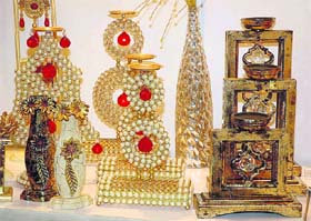 Designer Diyas: (L) Diwali lamps spell sheer luxury with these kundan-look artifacts
