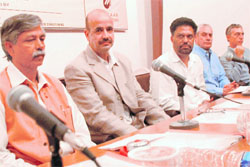 Delegates at a seminar on global architecture, in Chandigarh on Sunday. 