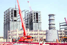 Work in progress in Bathinda refinery.