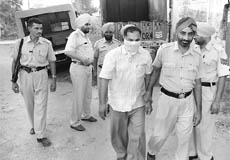 The accused in police custody at Rajpura on Wednesday.