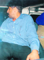 Pardeep Khurana, the accused, being taken for a medical examination at Chandigarh on Thursday.