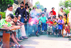 Special kids burst crackers to celebrate Diwali in Ludhiana