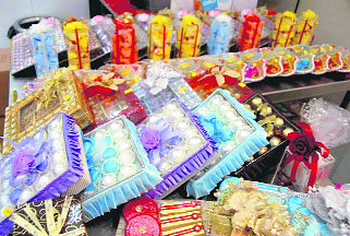 SWEET TEMPTATIONS: Expensive chocolates have replaced the typical mithai ka dabbas as Divali gifts