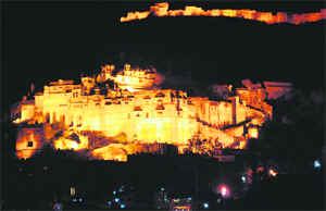 The illuminated Garh Palace during the Divali season is a feast for the eyes