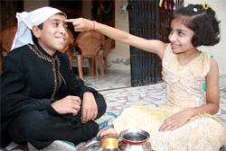 Siblings celebrate Bhaiya Duj 