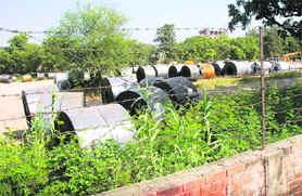 The site under study for a proposed CITCO-backed five-star hotel in the Industrial Area, Chandigarh, on Monday.