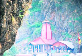 The Yamunotri temple in Uttarkashi district