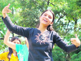 Students of a Dharamsala college rehearsing for the Youth Festival at Dharamsala