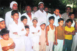 Inmates of the madrasa rocked by a blast in Jind on Monday night. 