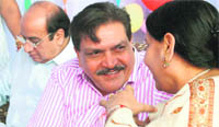 Haryana DGP RS Dalal visits Government Model School in Ludhiana.