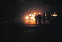 A road during night hours in Sector 38 West, Chandigarh.