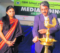 Praveer Pandey, Accountant-General, Uttarakhand, inaugurates a seminar titled Media Tidings in Dehradun on Saturday.