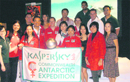 The all-women Kaspersky Commonwealth Antarctic Expedition that will ski to the South Pole in the New Year.