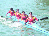 A team participates in the championship at Bhimtal near Nainital on Sunday.