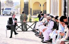 Afghan presidential candidate Abdullah Abdullah