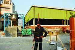 A view of the newly constructed Ghazipur slaughterhouse.