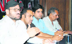 PABBA chief Prem Chand Degra at a press conference in Ludhiana on Tuesday.