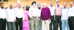 Officials of IMC with office-bearers of the ITI development committee at Ahmedgarh.