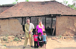 A widow, Sharmili (30), along with her children and father-in-law. 