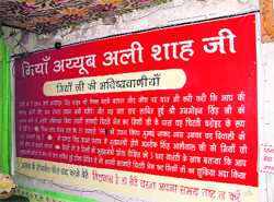 A poster put up by one of the tantriks in Ludhiana.