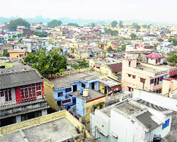 A view of massive urbanisation of Dehradun.