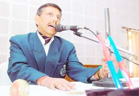 Subhash Joshi, DGP, Uttarakhand, addresses mediapersons in Dehradun