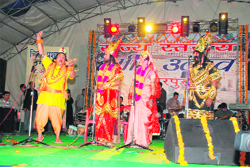 Artistes of the ICCR presenting a nritya natika in the Hamir Utsav 