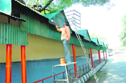 The Jammu secretariat being given a facelift ahead of the annual Darbar Move