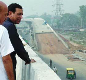 Public works minister Raj Kumar Chauhan on Tuesday inaugurated the Shastri Nagar (Pushta road) flyover in New Delhi