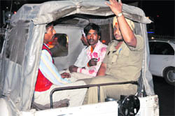 The passengers who were travelling in a truck in police custody.