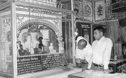 A view of the Digambar Jain Mandir in Ambala City, from where ornaments and cash were stolen 