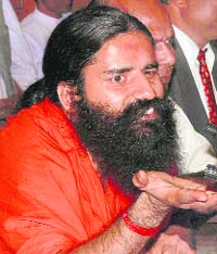 Yoga guru Baba Ramdev performs at the largest congregation of Muslim clerics in Deoband
