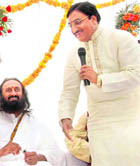 Uttarakhand Chief Minister Ramesh Pokhriyal Nishank with 