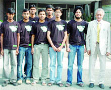 Students of the Dr B.R. Ambedkar National Institute of Technology, Jalandhar, who bagged placements with the NTPC.